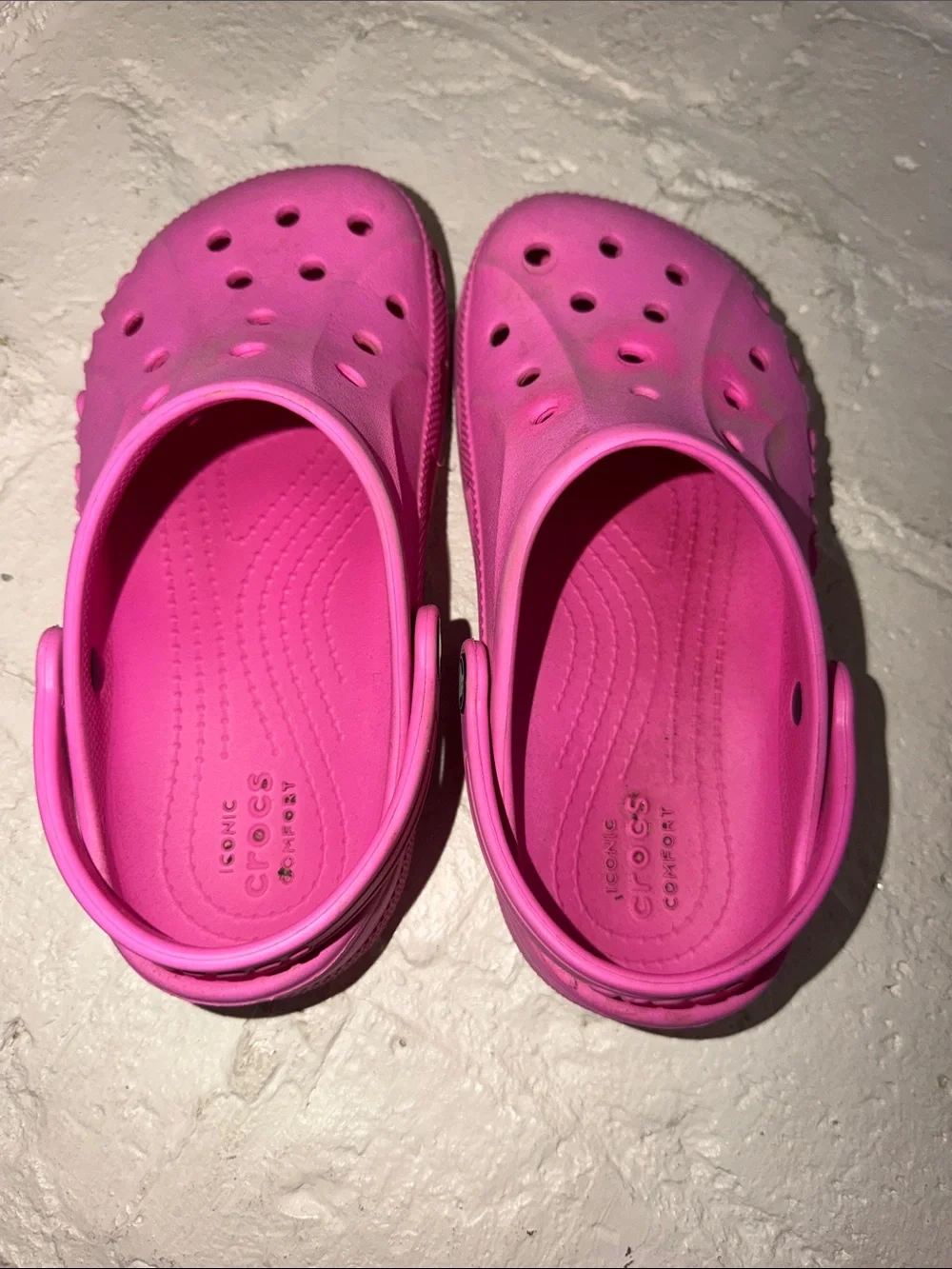 Big Kids crocs size J 3 used condition tons of life